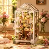 Novedad Casa de Madera en Miniatura Adorno DIY Serie Habitación del Sol Curativo Decoración de Escritorio En Stock