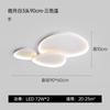 Lámpara de Techo Minimalista de Espectro Completo para Protección Ocular Lámpara de Techo Simple Moderna Lámpara de Sala Lámpara de Recibidor Lámpara de Dormitorio Principal Lámpara de Habitación Lámparas Zhongshan