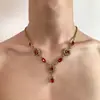 Collares transfronterizos de estilo punk de alta resistencia para hombres y mujeres, estilo gótico de subcultura, cadenas para la clavícula y collares de personalidad de nicho de moda
