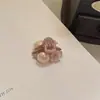 Grampo de Cabelo Flor de Strass Cor de Rosa Manta, Presilha de Cabelo Elegante e da Moda de Luxo Leve, Presilha Shark de Alta Qualidade Coreana para Traseira da Cabeça