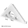 Regla triangular extendida de aleación de aluminio para carpintería, regla de ángulo métrico, herramienta de medición de marcado y posicionamiento para carpintería