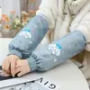 Mangas de Cozinha Impermeáveis e à Prova de Óleo para Homens, Mangas de Trabalho Respiráveis, Mangas de Escritório Anti-Sujeira, Mangas Curtas Anti-Manchas, Punhos de Manga Resistentes ao Desgaste