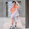 Traje de verano 2024 para niños, pantalones de manga corta, conjunto de dos piezas informal de verano a la moda para niños grandes.