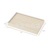 Bandeja para Joyas, Organizador de Almacenamiento de Aretes de Terciopelo Gris, Caja de Almacenamiento de Joyas con Cajón, Solución de Almacenamiento de Joyas