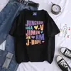 Camiseta Estampada BTs Masculina e Feminina Jungkook Jimin V J-Hope