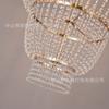 Lámpara de araña para boda estilo europeo con cortina de cuentas de cristal, accesorios de decoración para lugares de celebración de fiestas, lámpara decorativa para techo de escenario de auditorio de bodas