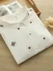 Camisa Blanca de Gasa de Algodón Blanca de Doble Capa, Holgada, Bordada Floral Artística y Fresca para Mujer con Mangas Tres Cuartos, Camisa Básica de Moda, Verano 2026
