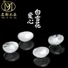 Marca Famosa Cristales Blancos Naturales Forma de Corazón Fantasma Copo de Nieve Cuentas Sueltas, Cuentas Sueltas Fantasma Blanco de Mil Capas Venta al por Mayor Directamente del Fabricante