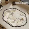 Alfombrilla Drenante de Dibujos Animados Más Vendida para Tazones y Palillos, Absorbente de Agua, No Lavable, Alfombrilla Resistente al Calor, Mantel Resistente al Desgaste, Posavasos Absorbente para Encimera de Cocina al por Mayor