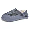 Pantuflas de Algodón para Dedos de los Pies de Hombre de Invierno, Pantuflas de Suela Gruesa Antideslizantes, Zapatos de Algodón de Terciopelo Cálidos para Interior del Hogar, Slip-On