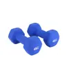 Equipo de fitness para el hogar hexagonal con recubrimiento mate y brillante para mujer, mancuernas de hierro fundido recubiertas de colores, venta al por mayor transfronteriza