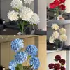 Flor de Hortensia de Caramelo de 5 Cabezas, Rama Única Estilo Coreano, Flor Artificial de Boda, Decoración de Flores Artificiales, Arreglo Floral, Diseño de Escena de Hotel
