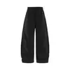 Roupas Masculinas Jie Zhan Calças com pregas duplas, perna curva, coleção outono/inverno 2026, calças de moletom esportivas com fleece de casca de ovo de peso pesado, calças casuais com forro de fleece