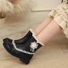 Botas de Princesa para Niñas de Otoño e Invierno, Botas Antideslizantes de Suela Gruesa hasta la Pantorrilla para Niños Mayores, Botas de Goma de Color Sólido de Nuevo Estilo hasta la Pantorrilla para Niños