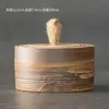 Estante de exhibición antiguo chino modelo de casa de sala de té gabinete de té adornos tetera de té tarro sellado de cerámica tetera de barro cocido juego de té