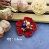 Acrílico Pengqi rojo grande imitación concha flor de aleación tridimensional corazón accesorios grupo decorativo abanico zapatos Xizang bolsa de materiales DIY