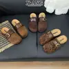 Mules sin talón estilo Birkenstock de cuero genuino con suela gruesa para mujer, diseño sin tacón, perfectos para uso casual, y con puntera cerrada, estilo media pantufla.