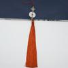 Colgante de abanico con borlas antiguas, directo de fábrica, con hebilla Ruyi Ping An, colgante antiguo, bricolaje, Hanfu, prensado.