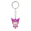 Llavero de Goma Blanda de Dibujos Animados Kuromi Pochacco My Melody Llavero Conejo Espacial Colgante para Bolsa