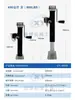 Manivela Manual 0 kg Parte Superior Remolque RV Coche Soporte Accesorios de Remolque Montado en Vehículo Elevador Espiral Manivela Desmontable