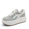 Zapatillas de entrenamiento alemanas para mujer, modelo nuevo 2026, zapatillas deportivas casuales que aumentan la altura con suela gruesa de 7 cm, versátiles y transpirables, zapatillas estilo Forrest Gump