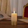 Luces de Vela Electrónicas Transfronterizas Velas LED Decoración para el Hogar Espolvoreadas con Polvo Dorado y Plateado Luces de Vela para Ambiente de Fiesta Festiva