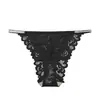 E-commerce Transfronteiriço Europa e América Roupa Íntima Feminina Jacquard Brilho Fino Renda Sexy Fio Dental Invisível de Cintura Baixa Calcinhas Femininas