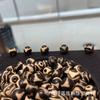 Pulseira de Contas Redondas de Ônix Antigo Estilo Xizang Padrão Dente de Tigre Contas Soltas Tianzhu Pequeno Ônix Contas de Buda Acessórios para Usar Contas