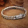 Estilo Punk Simples Pulseira Corpo Nu Trançada Cubana Banhada a Prata Estilo Fecho para Homens e Mulheres Fashionável Estilo Quente Transfronteiriço