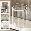 Jarra de Água Fria de Aparência Sofisticada e Grande Capacidade para Uso Doméstico com Tampa, Recipiente Selado para Suco, Recipiente de Plástico Transparente para Bebidas Geladas para Acampamento