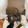 Bolso cruzado de hombro para mujer, estilo coreano, nicho, lujo ligero, versátil, texturizado, para ir al trabajo, diario, nuevo de verano 2026
