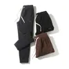 Pantalones de pana con cordones en el tobillo para hombre y mujer Pantalones de terciopelo europeo con forro de algodón polar Pantalones casuales de terciopelo de una sola pieza 1342