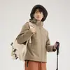 Chaqueta Exterior Tres en Uno de Caparazón Duro para Hombres y Mujeres Chaqueta de Pareja Resistente al Viento Impermeable Bloques de Color Traje de Montañismo Escalada Traje de Esquí