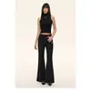 Colete de Tricô Emagrecedor Slim-Fit Elegante de Gola Alta High-End 2026 Novo Estilo Primavera/Verão Doce e Picante Menina Top de Tricô Sem Mangas