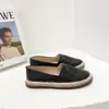 Sapatos de Pescador 2021 Novos Verão e Outono Sapatos Baixos Mocassins Sola Grossa Slip-On Preguiçoso Sapato de Palha para Mulheres