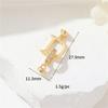 Collar Zhongxing 14k Oro Verdadero Micro-incrustado Zirconio Hebilla de Conexión Cabeza Hebilla de Perla Cabeza Hebilla Cuerda de Tracción en Espiral Accesorios DIY Hechos a Mano