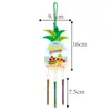 Amazon Festival Hawaiano Carrillones de Viento Decorativos Tema Frutas de Verano Piña Adorno Colgante de Carrillón de Viento Decorativo para Fiesta de Verano