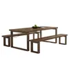 Mesa de Jantar do Mesmo Estilo, Mesa de Madeira Maciça, Escrivaninha para Uso Doméstico, Conjunto de Mesa e Cadeiras de Jantar em Madeira de Freixo