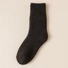 Calcetines de mujer otoño e invierno calcetines de tubo forrados de felpa color sólido terry gruesos cálidos toalla absorbente de sudor calcetines de tubo largo para mujer