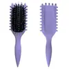 Nova Promoção Quente Almofada de Ar para Massagem Estilo Pula-pula Pente para Cabelo Cacheado Pente com Bolsa de Ar para Crina de Porco Pente para Cabelo de Onda Grande Venda por Atacado