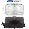 Parasol para Coche al por Mayor Plata Titanio Tipo Abierto Plateado Recubierto Parasol para Parabrisas Delantero para Protección Solar, Protección UV y Aislamiento Térmico