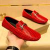 2025 Transfronterizo talla grande 47 Zapatos Casuales de Cuero Zapatos de Moda para Jóvenes Suela Blanda Zapatos para Conducir Zapatos Perezosos Zapatos tipo Mocasín Zapatos de Hombre