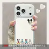 Lindo diseño de dibujos animados de Mickey, adecuado para funda de teléfono Apple 17, nuevo estilo para mujer iPhone 18 PM, 16 silicona, 15 con cordón, 14 carcasa exterior