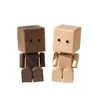 Figurita de Robot de Madera que Mueve las Piernas, Ambientador de Aire para Coche Creativo y Lindo, Adorno Decorativo para Coche que Mueve las Piernas, Juguete Pequeño