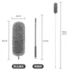 Plumero Transfronterizo para Eliminación de Polvo y Limpieza del Hogar, Mango Extensible, Adsorción Electrostática de Polvo, Versión Extendida para Limpieza General