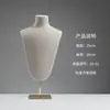 Estante de Lino con Junta de Bambú Tienda de Ropa para Mujer Estante para Joyería Joyería Collar Tienda de Ropa Colgante Accesorio Soporte de Exhibición para Ventana