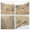 Pantalones de Pierna Ancha con Doble Cintura y Manchas de Tinta Salpicada para Hombre, Nuevo Estilo Primavera, Pantalones Largos Casuales Sueltos con Retazos Tridimensionales Vintage para Mujer