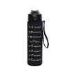Botella de Agua Deportiva de Gran Capacidad para Exteriores Nueva Color Degradado Taza de Agua de Plástico 800ml Taza Espacial con Escala Venta al por Mayor