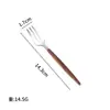 Juego de Cuchillo, Tenedor y Cuchara con Mango de Clip para Comercio Transfronterizo, Cuchara de Sopa Doméstica Estilo Portugués Imitación Madera, Cuchara de Postre, Caja de Regalo, Cuchillo y Tenedor para Filete de Hotel