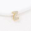 Cross-border New 26 Inglês Carta Colar Pequeno Bonito Diamante Carta Diy Zircon Carta Pingente Clavícula Cadeia